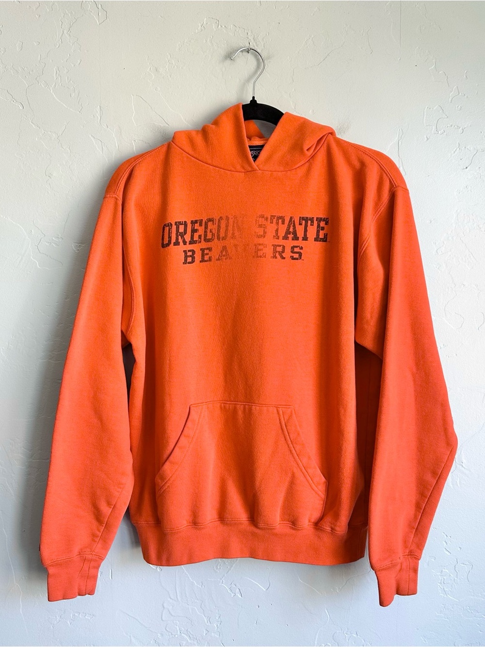 Vintage Jansport OSU Oregon State Beavers Orange Pullover Hoodie Sweatshirt XL